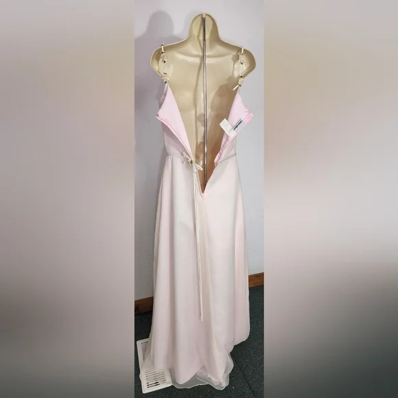 Jordan Dress Prom Y2K Coquette Girl Rose Straps Soft Pink Size 8 - Picture 12 of 16
